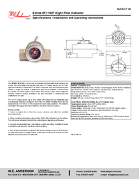 Thumbnail of document Manual - SFI-100T - Sight Flow Indicator/Transmitter
